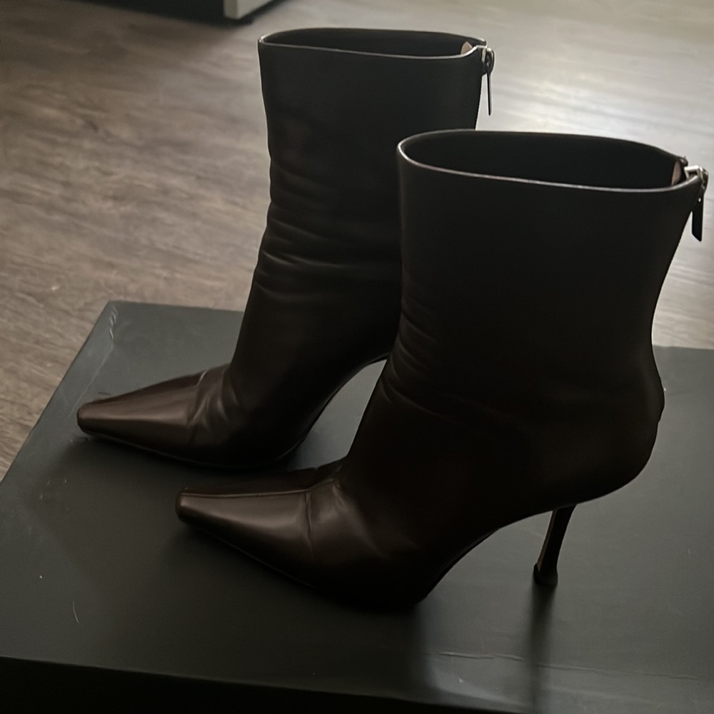 Brown Jimmy Choo Ankle Booties